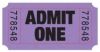 Admit One Single Roll Tickets - 2,000 Tickets per Roll